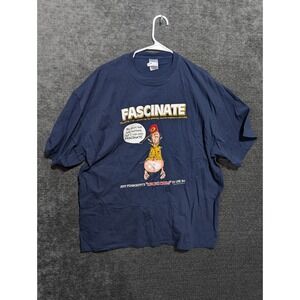 Jeff Foxworthy Redneck Words To Live By Fascinate T-Shirt Navy Blue XXL Mens